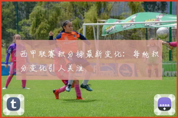 西甲联赛积分榜最新变化：每轮积分变化引人关注