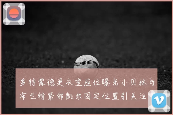 多特蒙德更衣室座位曝光小贝林与布兰特紧邻凯尔固定位置引关注