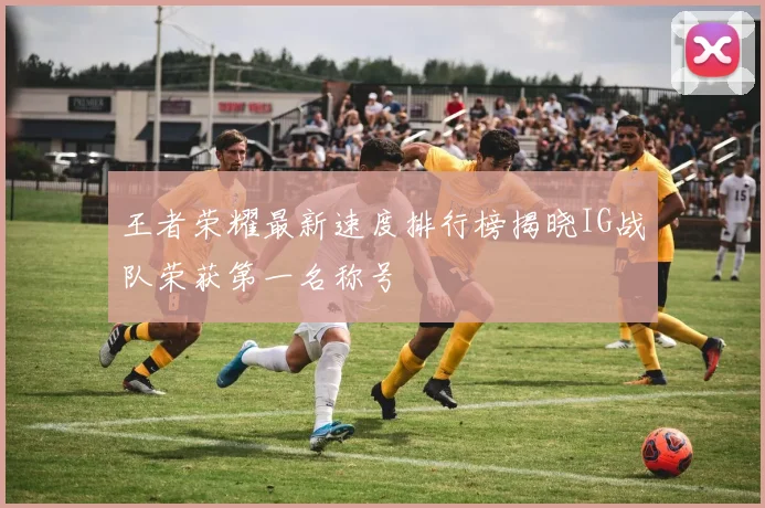 王者荣耀最新速度排行榜揭晓IG战队荣获第一名称号