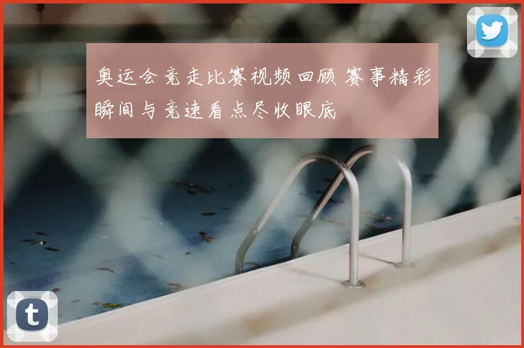 奥运会竞走比赛视频回顾 赛事精彩瞬间与竞速看点尽收眼底